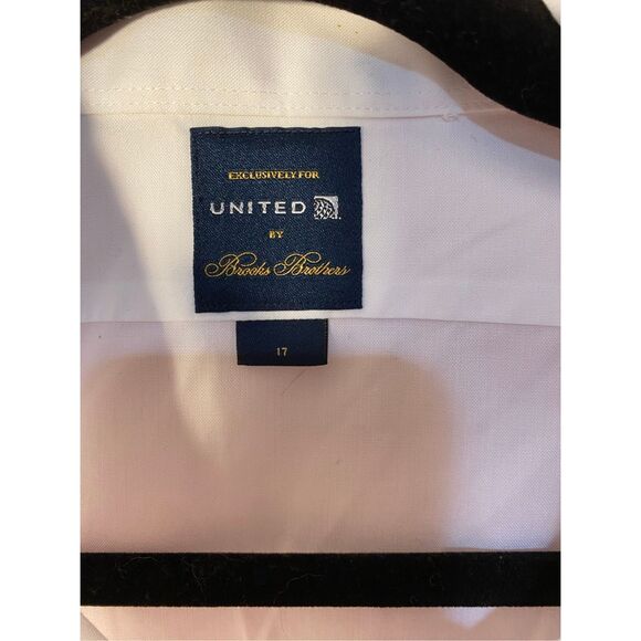 NWT Brooks brothers men’s united pilot uniform button up shirt, size 17 - Picture 6 of 6